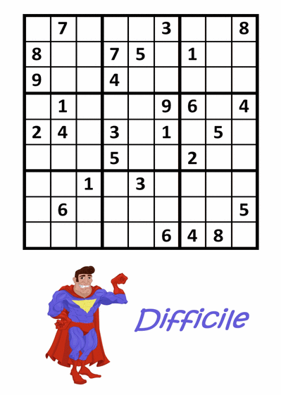 Sudoku superman difficile
